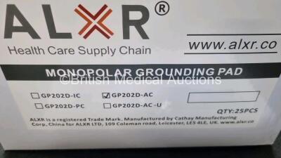 200 x Cathay GP202D-AC Monopolar Grounding Pads *All Expired* (Unused In Box) **Stock Photo** - 2