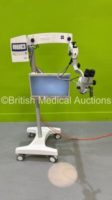 Zeiss OPMI pico Surgical Microscope with f170 Binoculars, 2 x 12,5x Eyepieces and f250 Lens, Zeiss 1080p Full HD Camera Control Unit and Sony Monitor on Zeiss Stand (Powers Up with Good Bulb) *S/N 6627507158*