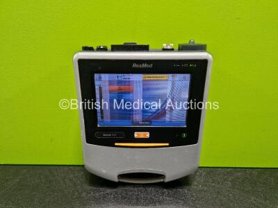 ResMed Astral 150 Touchscreen Ventilator *Software Version SX544-0601* Total Machine Hours - 16675 Hours (Powers Up, Faulty Screen - See Photo)