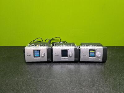 3 x ResMed Lumis 150 VPAP ST-A Units (All Power Up with Stock Power Supply Stock Power Not Included)