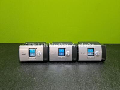 3 x ResMed Lumis 150 VPAP ST-A Units (All Power Up with Stock Power Supply Stock Power Not Included)