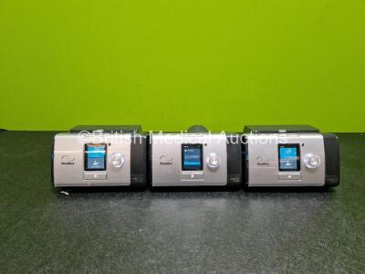 3 x ResMed Lumis 150 VPAP ST-A Units (All Power Up with Stock Power Supply Stock Power Not Included)