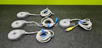 Job Lot Including 3 x Sunray Toco Transducers and 1 x Sunray Ultrasonic Transducer (Damaged Cable - See Photo) *All Untested* *SN P1221-05037-MCE062 / P1224-05048-M69115 / P1224-05048-M69114 / P1224-05048 / MCG051*