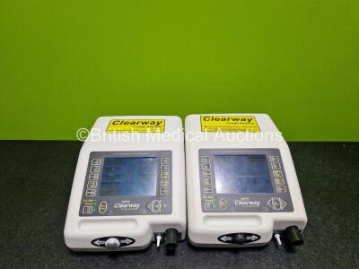 2 x B & D Electromedical Nippy Clearway Cough Assistor Units (Both Power Up)