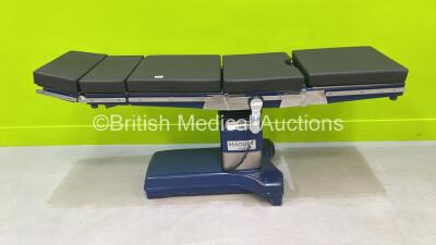 Maquet Alphastar Plus Eelctric Operating TablemModel 1132.01A0 with Controller and Cushions (Powers Up) *S/N 00676*