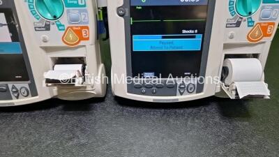 3 x Philips Heartstart MRx Defibrillators (All Power Up) Including Pacer ,ECG and Printer Options with 1 x Philips M3725A Test Load, 3 x Philips M3539A Modules and 3 x - 6