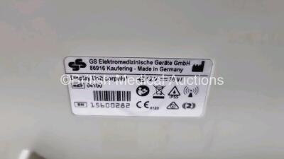 GS Corpuls3 Slim Defibrillator Ref : 04301 (Powers Up) with Corpuls Patient Box Ref : 04200 (Powers Up) with Pacer, Oximetry, ECG-D, ECG-M, CO2, CPR, NIBP and Printer Options, 4 and 6 Lead ECG Leads, SPO2 Finger Sensor, Hose, Paddle Lead, CO2 Cable, 3 x B - 10