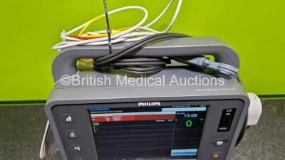 Philips Heartstart Intrepid Defibrillator *Mfd - 2020* (Powers Up) Including Pacer, ECG and Printer Options with Paddle Lead. 1 x 3 Lead ECG Lead and 1 x 989803202601 Li-ion Rechargeable Battery *SN CN73901365* - 4