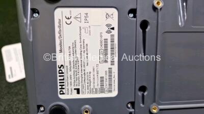 Philips Heartstart Intrepid Defibrillator *Mfd - 2020* (Powers Up) Including Pacer, ECG and Printer Options with Paddle Lead. 1 x 3 Lead ECG Lead and 1 x 989803202601 Li-ion Rechargeable Battery *SN CN73901365* - 5