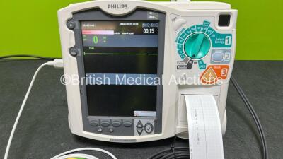 Philips Heartstart MRx Defibrillator (Powers Up) Including Pacer, ECG and Printer Options, 1 x Paddle Lead, 1 x Test Load, 1 x 3 Lead ECG Lead, 1 x Philips M3539A Module and 1 x Philips M3538A Li-Ion Battery *SN US00583292* - 2