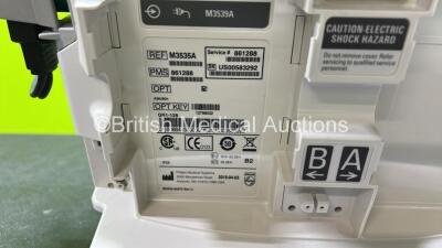 Philips Heartstart MRx Defibrillator (Powers Up) Including Pacer, ECG and Printer Options, 1 x Paddle Lead, 1 x Test Load, 1 x 3 Lead ECG Lead, 1 x Philips M3539A Module and 1 x Philips M3538A Li-Ion Battery *SN US00583292* - 9