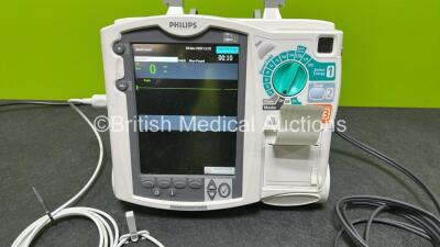 Philips Heartstart MRx Defibrillator (Powers Up) Including Pacer, ECG and Printer Options, 1 x Paddle Lead, 1 x Test Load, 1 x ECG Connection Lead, 1 x Philips M3539A Module and 1 x Philips M3538A Li-Ion Battery *SN US00599153* - 2