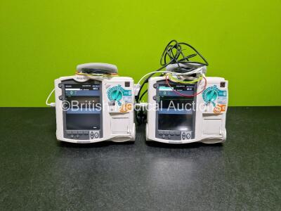 Job Lot Including 1 x Philips Heartstart MRx Defibrillators Including Pacer ,ECG and Printer Options, 1 x Philips Heartstart MRx Defibrillators Including ECG and Printer Options (Both Power Up) with 2 x Philips M3725A Test Load, 2 x Philips M3539A Module