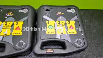 2 x Philips Heartstart FR3 Defibrillators in Carry Cases with 2 x Electrode Packs *Both Expired* and 3 x LiMnO2 Batteries *Install Before - 2027 / 2027 / 2024* **SN C16H-00010 / C18D-00352** - 4