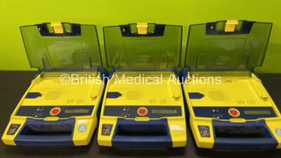 3 x Cardiac Science Powerheart AED G3 Automated External Defibrillators (Untested Due to No Batteries) - 2