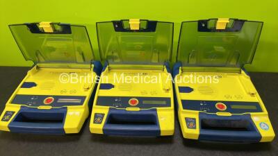 3 x Cardiac Science Powerheart AED G3 Automated External Defibrillators (Untested Due to No Batteries) - 2