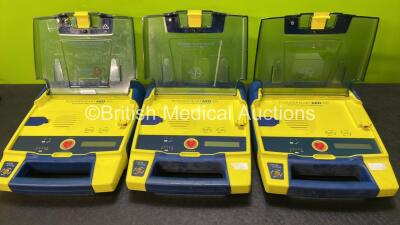3 x Cardiac Science Powerheart AED G3 Automated External Defibrillators (Untested Due to No Batteries) - 2