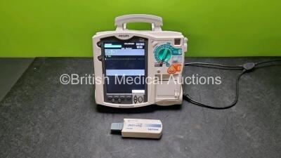 Philips Heartstart MRx Defibrillators (Both Power Up) Including Pacer ,ECG, C02 and Printer Options with 1 x Philips M3725A Test Load