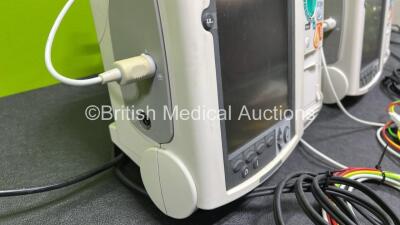 2 x Philips Heartstart MRx Defibrillators (Both Power Up, 1 x Scratched Screen - See Photos) Including ECG and Printer Options, 2 x Paddle Leads, 2 x Test Loads, 2 x 3 Lead ECG Leads, 2 x Philips M3539A Modules and 2 x Philips M3538A Li-Ion Batteries *SN - 6