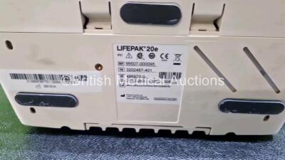 2 x Lifepak 20e Defibrillators / Monitors *Mfd - 2020 / 2016* (Both Power Up) Including Pacer, ECG and Printer Options with 2 x Li-ion Batteries *SN 48697293 / 44641952* - 7