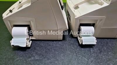 2 x Lifepak 20e Defibrillators / Monitors *Mfd - 2015 / 2016* (Both Power Up) Including ECG and Printer Options with 2 x Li-ion Batteries *SN 43966246 / 44646909* - 6