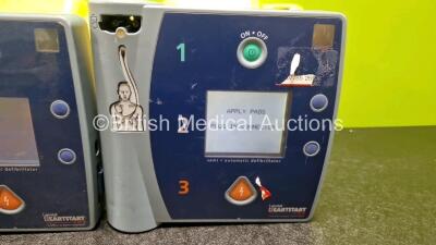 3 x Laerdal FR2 Heartstart Defibrillators (All Power Up) in Case with 3 x M3863A LiMnO2 Batteries *Install Before - 2026 / 2024 / 2025* - 4