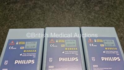 3 x Laerdal FR2+ Defibrillators (All Power Up) in Case with 3 x M3863A LiMnO2 Batteries *Install Before - 2025 / 2026 / 2020* - 5