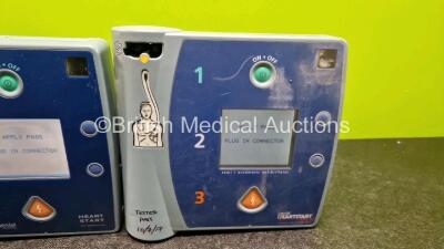 Job Lot Including 2 x Laerdal FR2 Heartstart Defibrillators, 1 x Laerdal FR2+ Defibrillators (All Power Up) with 3 x M3863A LiMnO2 Batteries *Install Before - 2023 / 2026 / 2022* - 4