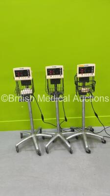 Welch Allyn 52000 Series Monitors on Stands with Power Supplies (All Power Up)