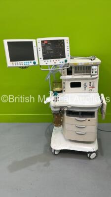 Datex-Ohmeda Aisys Anaesthesia Machine Software Version 07.01 with Twin Datex-Ohmeda Monitor, Module Rack with GE E-PRESTN Module, Bellows, Absorber and Hoses (Powers Up) *S/N ANAN00274*