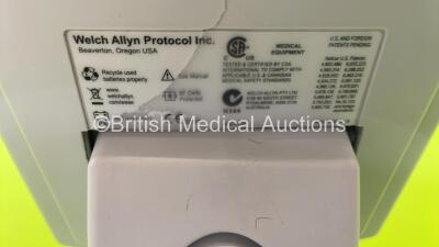 1 x Welch Allyn 62000 Series Vital Signs Monitor on Stand and 1 x Welch Allyn 53N00 Vital Signs Monitor (Some Casing Damage) on Stand (Both Power Up) *S/N JA109242* - 4