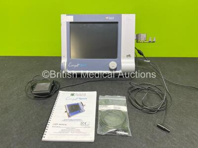 Quantel Medical Compact Touch Echograph with 1 x AC Power Supply, 2 x Probes, 1 x Footswitch and User Manual (Powers Up with Blank Screen) *RA 14308*
