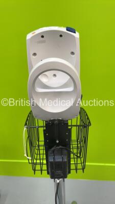 1 x Welch Allyn SPOT Vital Signs Monitor on Stand (Powers Up) and 1 x Luxo Patient Examination Lamp on Stand (Missing Bulb and 1 x Wheel) - 3