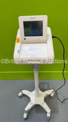Philips Avalon Ref 862199 Fetal Monitor on Stand (Powers Up with Display Error - See Photo)