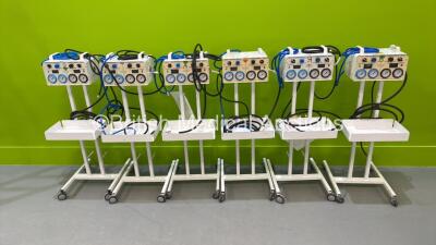 6 x Anetic Aid APT MK 3 Tourniquets on Stands with Hoses