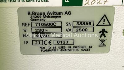 B-Braun Dialog + Dialysis Machine Software Version 8.28 Running Hours 32393 with Hoses (Powers Up) *S/N 38856* - 6