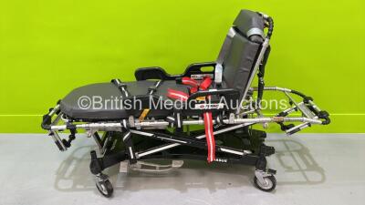 Ferno Pegasus Hydraulic Ambulance Stretcher with Mattress - Headrest Unable to Stay Down (Hydraulics Tested Working) *S/N PEG6833*