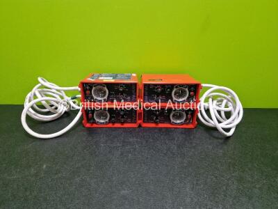 4 x PneuPac paraPAC 200D MR Compatible Ventilators with Hose