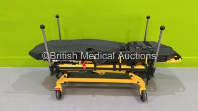 Stryker Power Pro TL Electric Ambulance Stretcher with Mattress and Battery (Powers Up with Donor Battery - Flat Battery Included with Lot) *S/N 080341298*