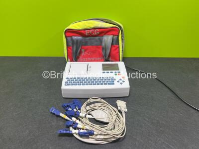 Schiller Cardiovit AT-101 ECG Machine in Carry Bag (Powers Up)