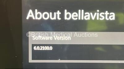 Imtmedical bellavista 1000 Ventilator Ref 301.100.000 Software Version 6.0.2100.0 - Operating Hours 651.5 with Hoses (Powers Up) *S/N MB204509* **Mfd 2020** - 3