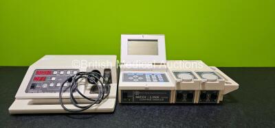 Job Lot Including 1 x EMS Therasonic 1032 Therapy Unit (Powers Up) and 1 x EMS Med-Link System Control Module with 2 x Modules (Powers Up with Faulty Screen - See Photo) *SN 56331 / 56721 / 50129*