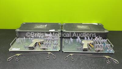 2 x ArthroCare AutoCuff Instrument Tray Including Opus SmartStitch Handpiece *Incomplete*