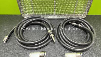 2 x MicroAire Hi Speed Pulse Lavage 4740-100 & 4740-200 Handpieces with 2 x Air Hoses - 3