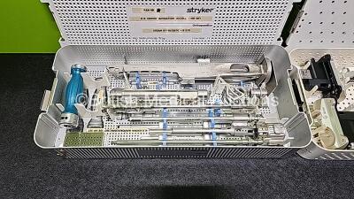 2 x Stryker Instrument Trays of Surgical Instruments *Both Incomplete* - 2