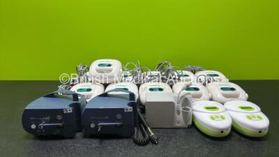 Mixed Lot Including 11 x Ombra Table Top Compressors, 2 x Pari Boy SX Compressors (1 x Damaged Power Input - See Photo), 1 x Linak Power Supply, 2 x Ardo Calypso Pro Units and 1 x Welch Allyn Otoscope / Ophthalmoscope Handle