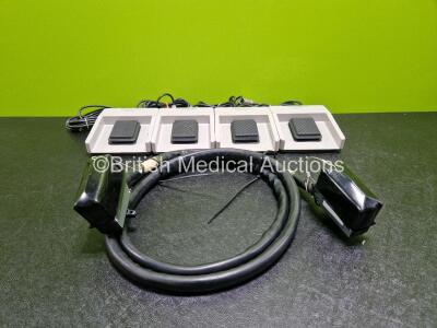 Job Lot Including 4 x Olympus MH-317 Footswitches and 1 Olympus ECS-260 Endoscopic Connector Cable