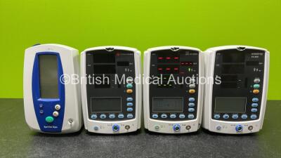 Job Lot Including 1 x Penlon VS-800 Vital Sign Monitor (Damaged), 2 x Mindray VS-800 Vital Sign Monitors (Both Damaged) and 1 x Welch Allyn Spot Vital Sign Monitor *SN 2002061 / BY6A-A1761P / BY-93110821 / BY6A-A1761P*