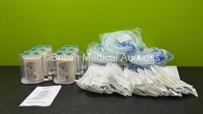 Job Lot Including 6 x Intersurgical Ref 2196000 IS Can Disposable CO2 Absorbers in Box, 10 x Scopeflow for Fujinon Endoscopes with CO2 (All Expired) and 5 x Stephan Single Use Breathing Circuits