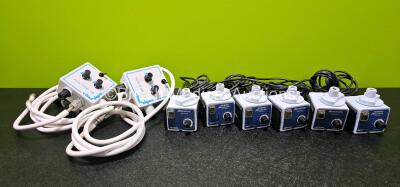 Mixed Lot Including 2 x Vital Sign Vital Flow 100 with 2 x Hoses and 6 x Kendall Aerodyne Aerosol Heaters *RI*